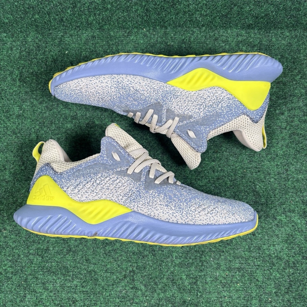 Adidas Alphabounce Beyond 2 Grey/Tan Yellow Men's Size 10.5